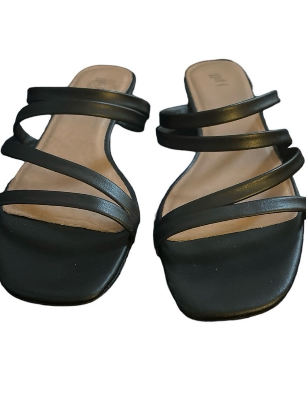 J. Jill Black Multi-Strap Slide Sandals